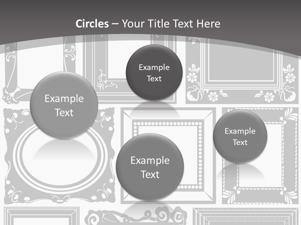 Picture Frame Vector Stock Vector Illustration: PowerPoint Template