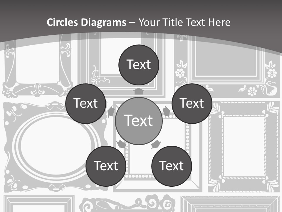 Picture Frame Vector Stock Vector Illustration: PowerPoint Template