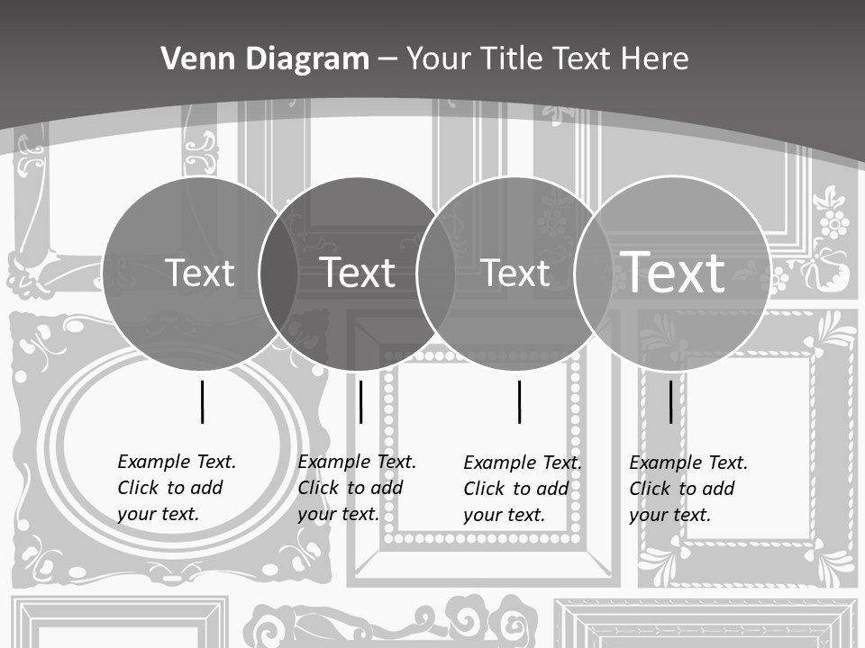 Picture Frame Vector Stock Vector Illustration: PowerPoint Template