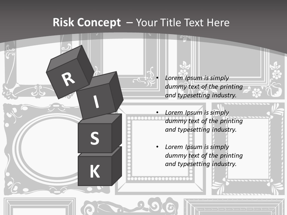 Picture Frame Vector Stock Vector Illustration: PowerPoint Template