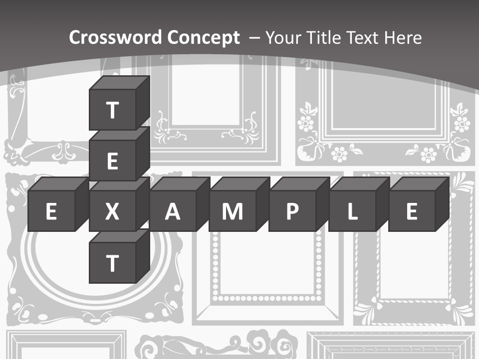 Picture Frame Vector Stock Vector Illustration: PowerPoint Template