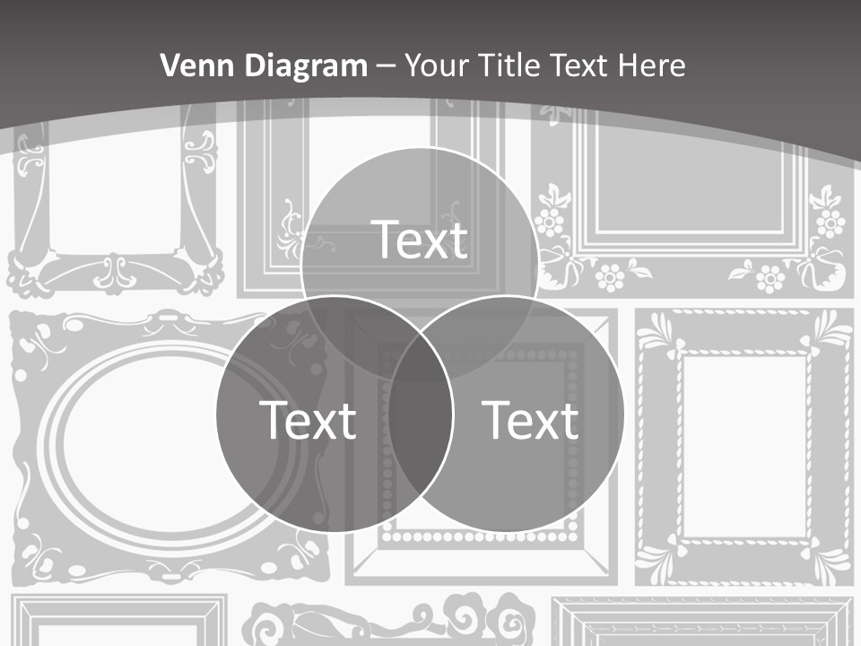 Picture Frame Vector Stock Vector Illustration: PowerPoint Template