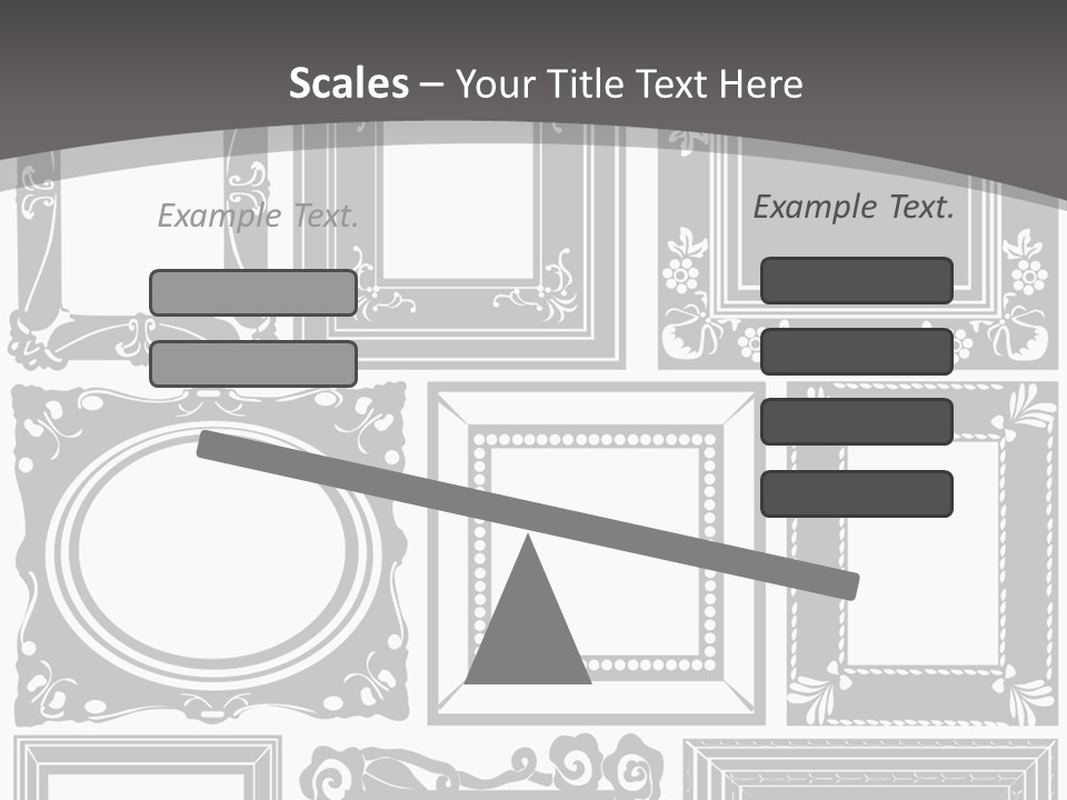 Picture Frame Vector Stock Vector Illustration: PowerPoint Template