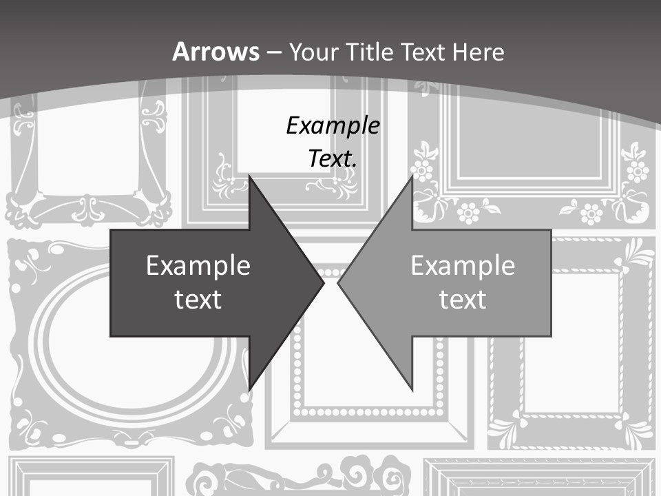 Picture Frame Vector Stock Vector Illustration: PowerPoint Template