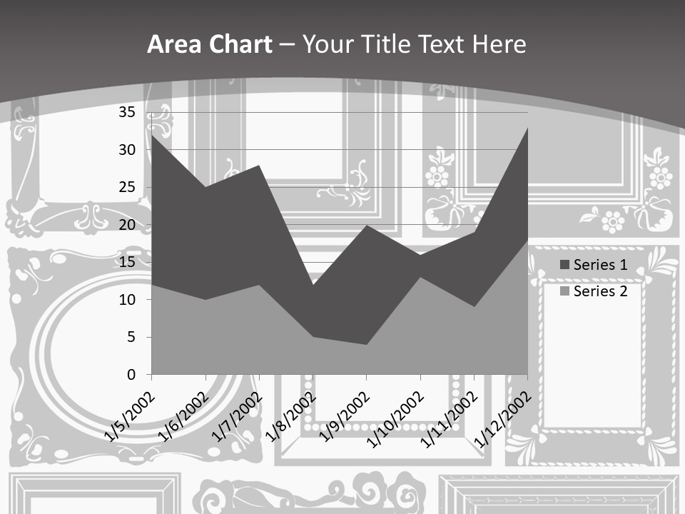Picture Frame Vector Stock Vector Illustration: PowerPoint Template