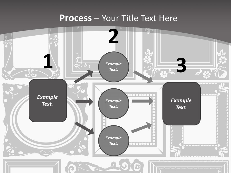 Picture Frame Vector Stock Vector Illustration: PowerPoint Template