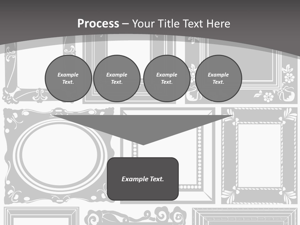 Picture Frame Vector Stock Vector Illustration: PowerPoint Template