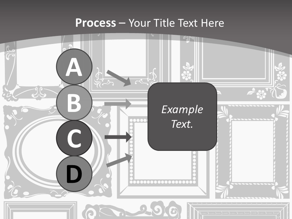 Picture Frame Vector Stock Vector Illustration: PowerPoint Template