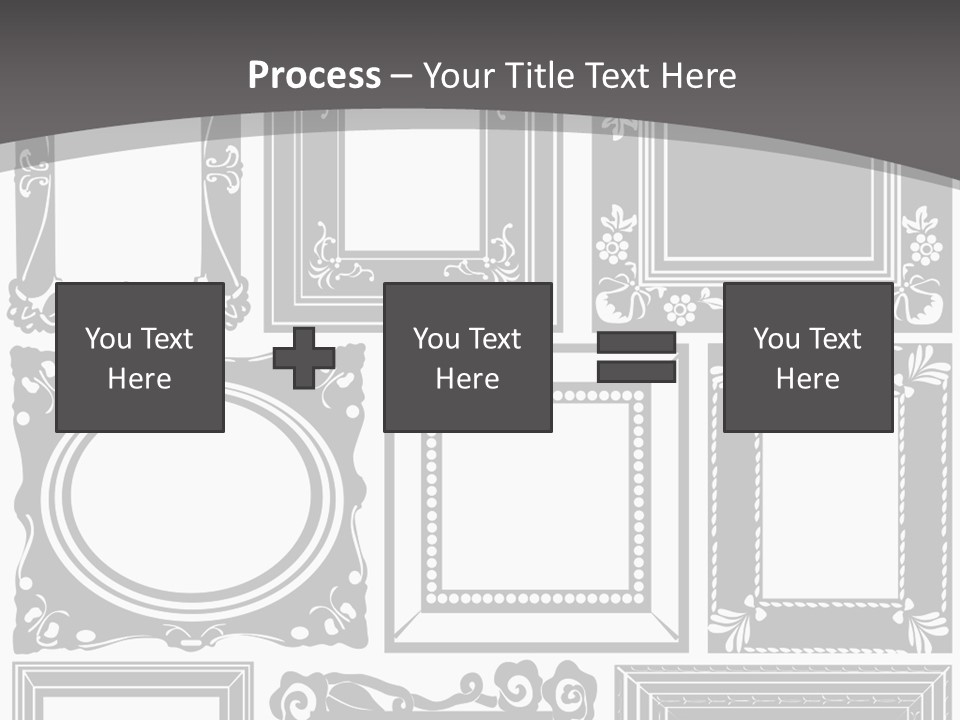 Picture Frame Vector Stock Vector Illustration: PowerPoint Template