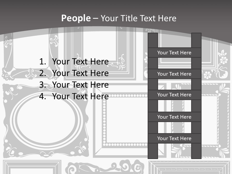 Picture Frame Vector Stock Vector Illustration: PowerPoint Template