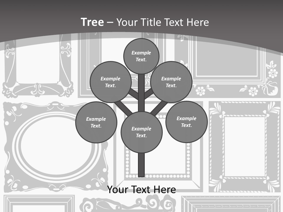 Picture Frame Vector Stock Vector Illustration: PowerPoint Template