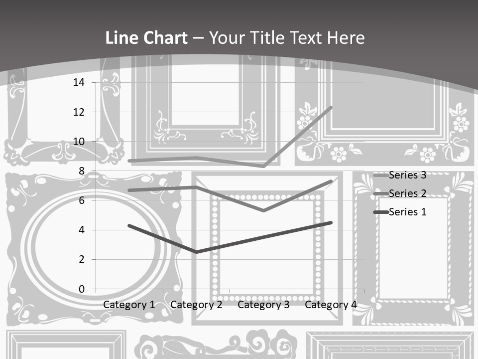 Picture Frame Vector Stock Vector Illustration: PowerPoint Template