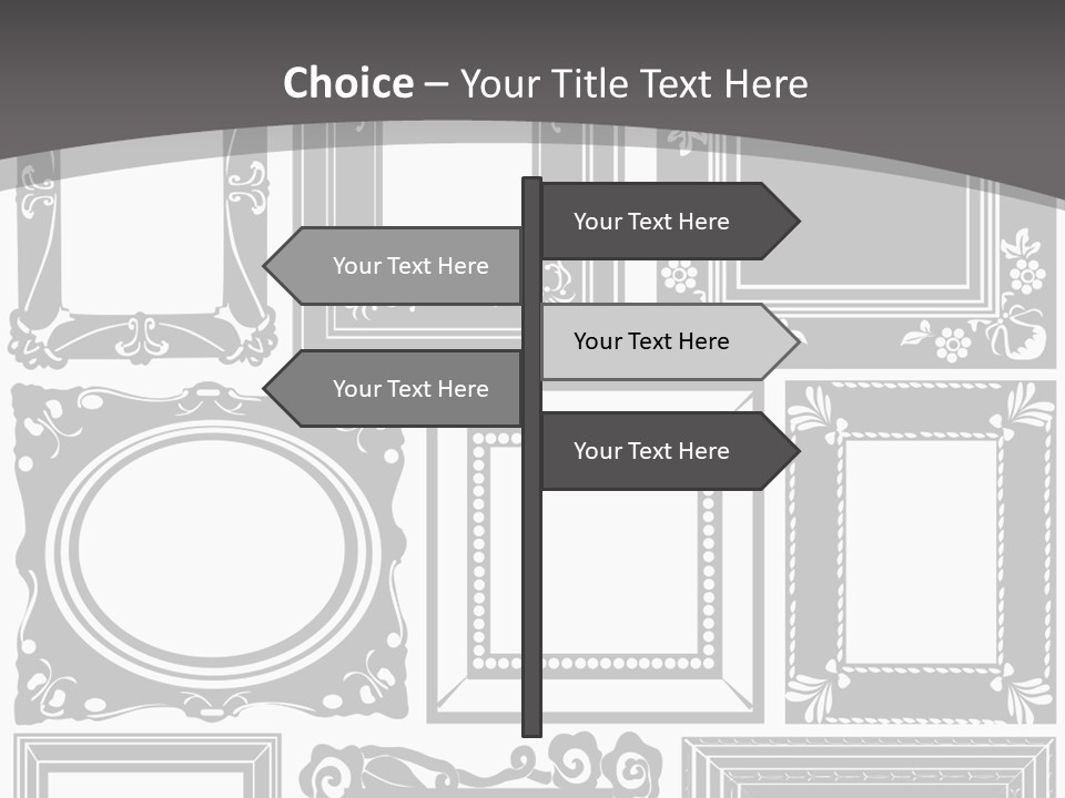 Picture Frame Vector Stock Vector Illustration: PowerPoint Template