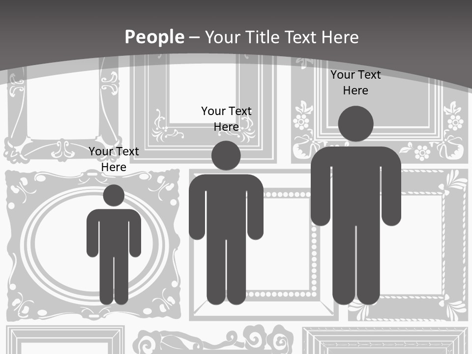 Picture Frame Vector Stock Vector Illustration: PowerPoint Template