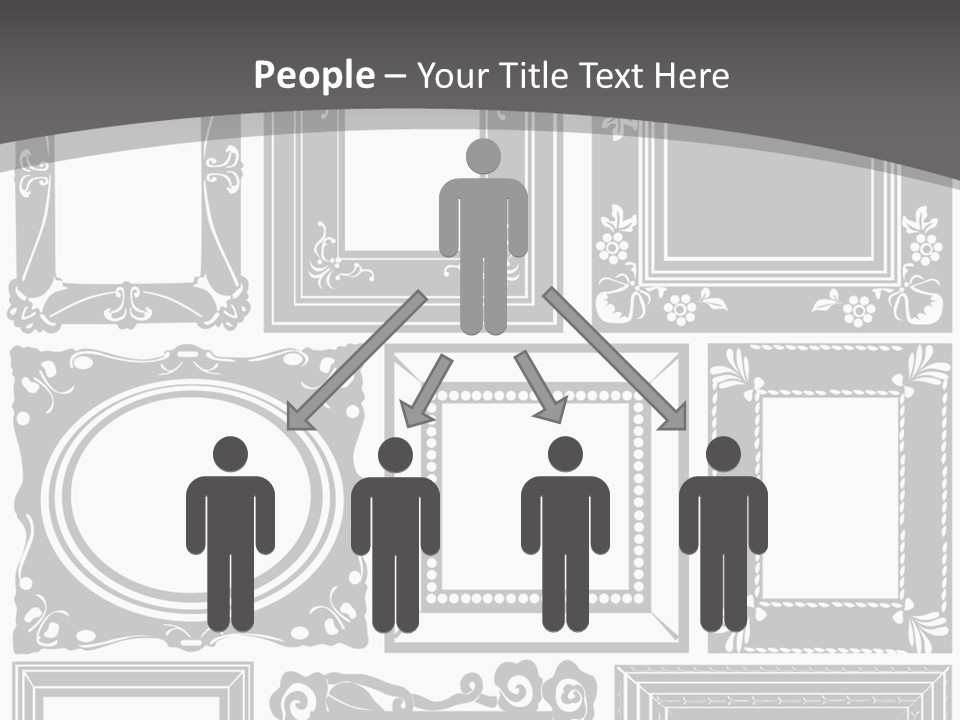 Picture Frame Vector Stock Vector Illustration: PowerPoint Template