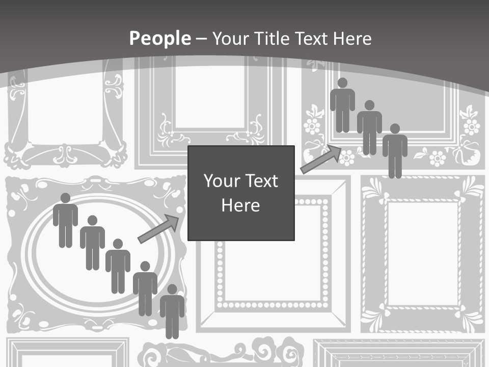 Picture Frame Vector Stock Vector Illustration: PowerPoint Template