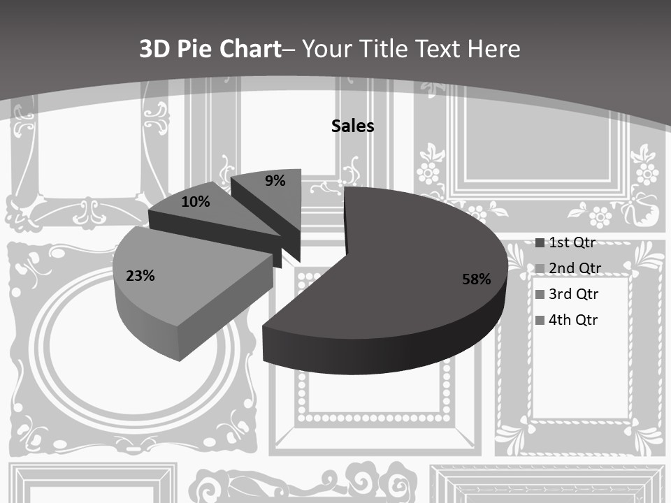 Picture Frame Vector Stock Vector Illustration: PowerPoint Template