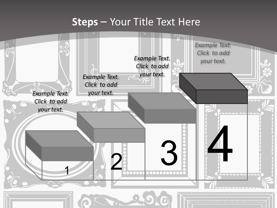 Picture Frame Vector Stock Vector Illustration: PowerPoint Template