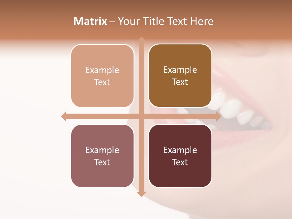 Beautiful Young Woman. Isolated Over White Background PowerPoint Template