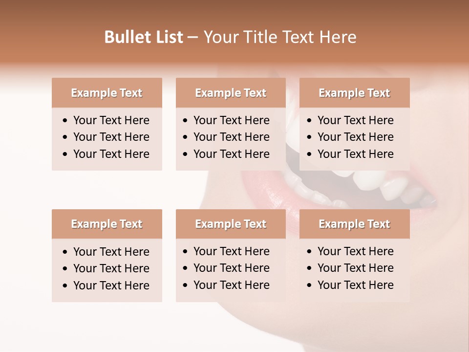 Beautiful Young Woman. Isolated Over White Background PowerPoint Template