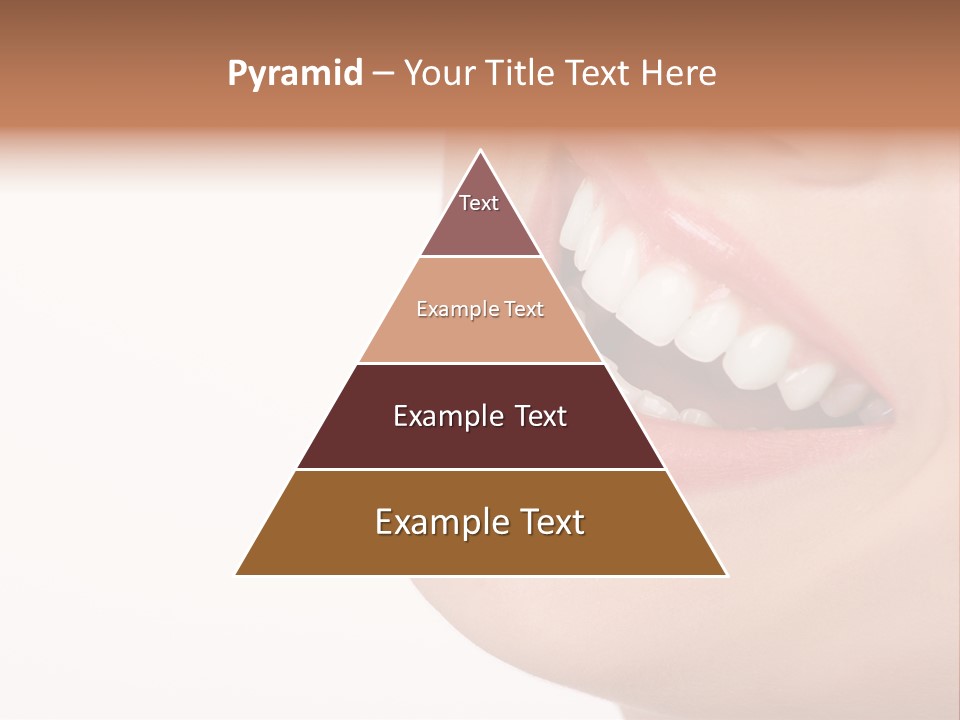 Beautiful Young Woman. Isolated Over White Background PowerPoint Template