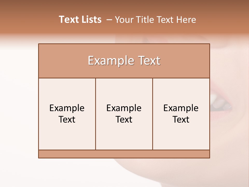 Beautiful Young Woman. Isolated Over White Background PowerPoint Template