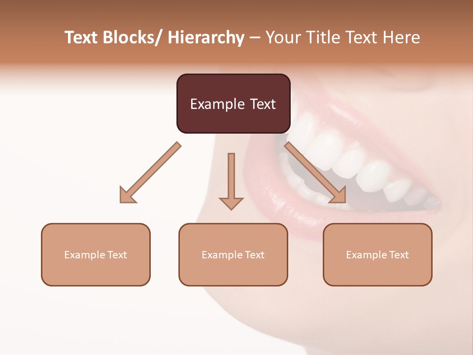 Beautiful Young Woman. Isolated Over White Background PowerPoint Template