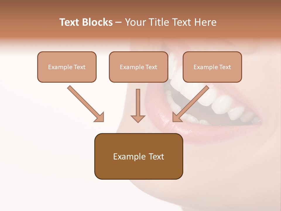 Beautiful Young Woman. Isolated Over White Background PowerPoint Template