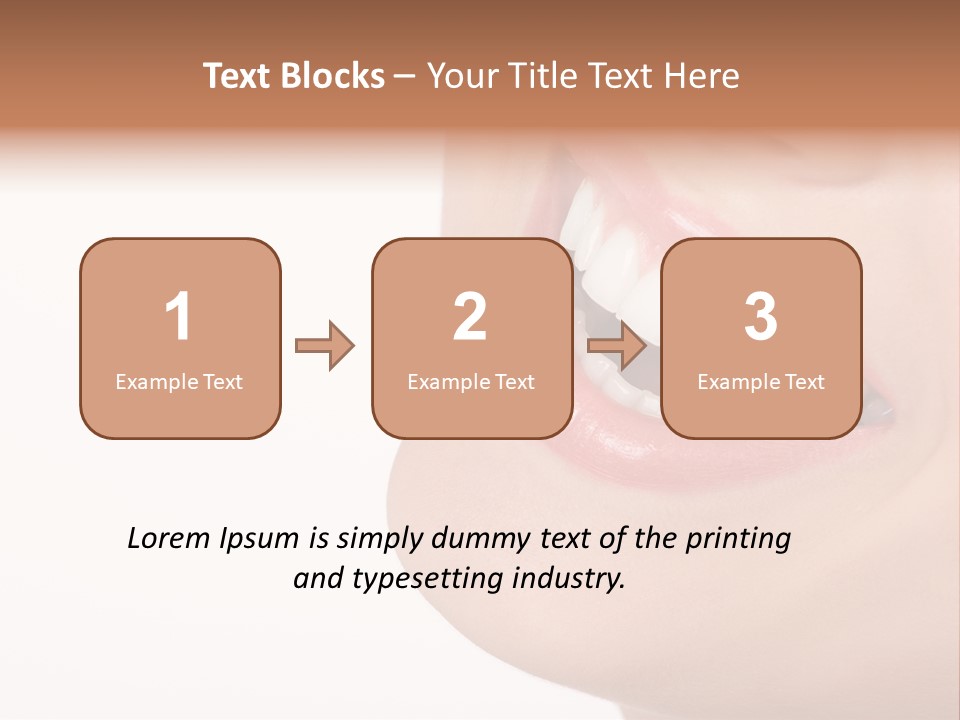 Beautiful Young Woman. Isolated Over White Background PowerPoint Template