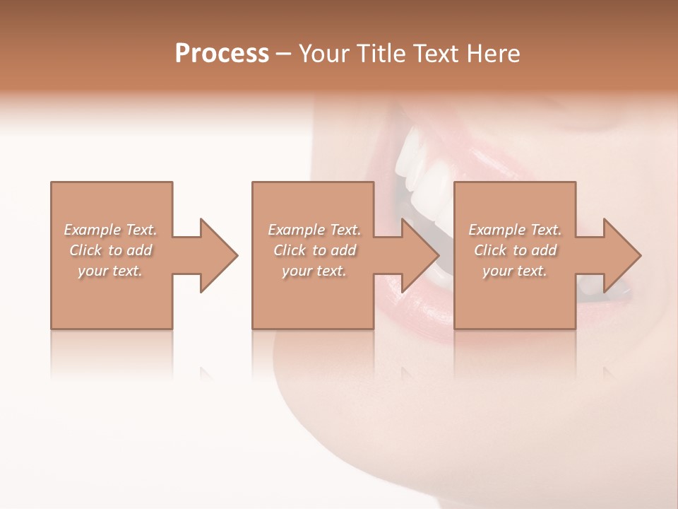 Beautiful Young Woman. Isolated Over White Background PowerPoint Template