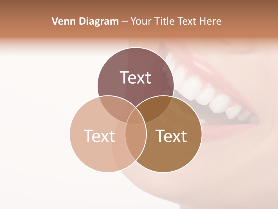 Beautiful Young Woman. Isolated Over White Background PowerPoint Template