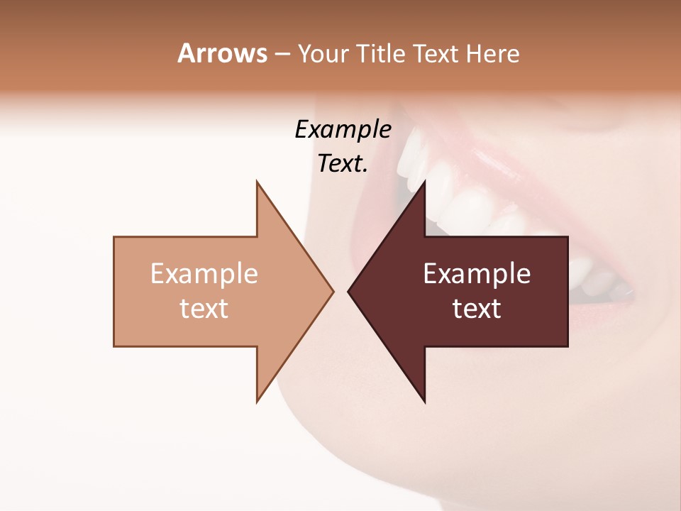 Beautiful Young Woman. Isolated Over White Background PowerPoint Template