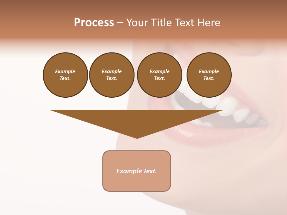 Beautiful Young Woman. Isolated Over White Background PowerPoint Template