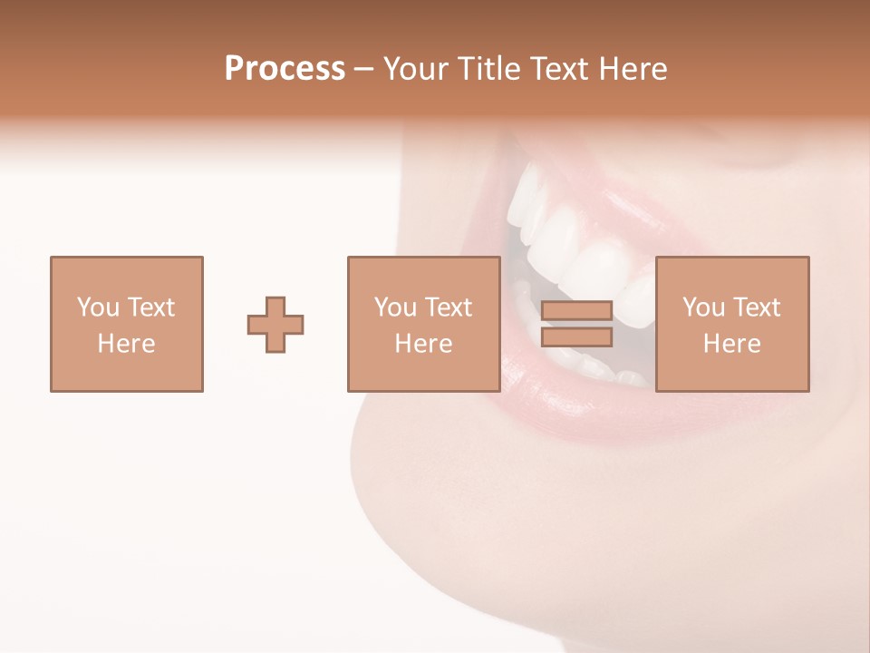 Beautiful Young Woman. Isolated Over White Background PowerPoint Template