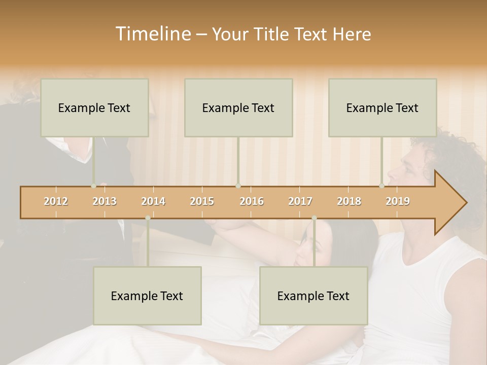 Couple In Bed While An Angry Woman Stand Next To The Bed PowerPoint Template