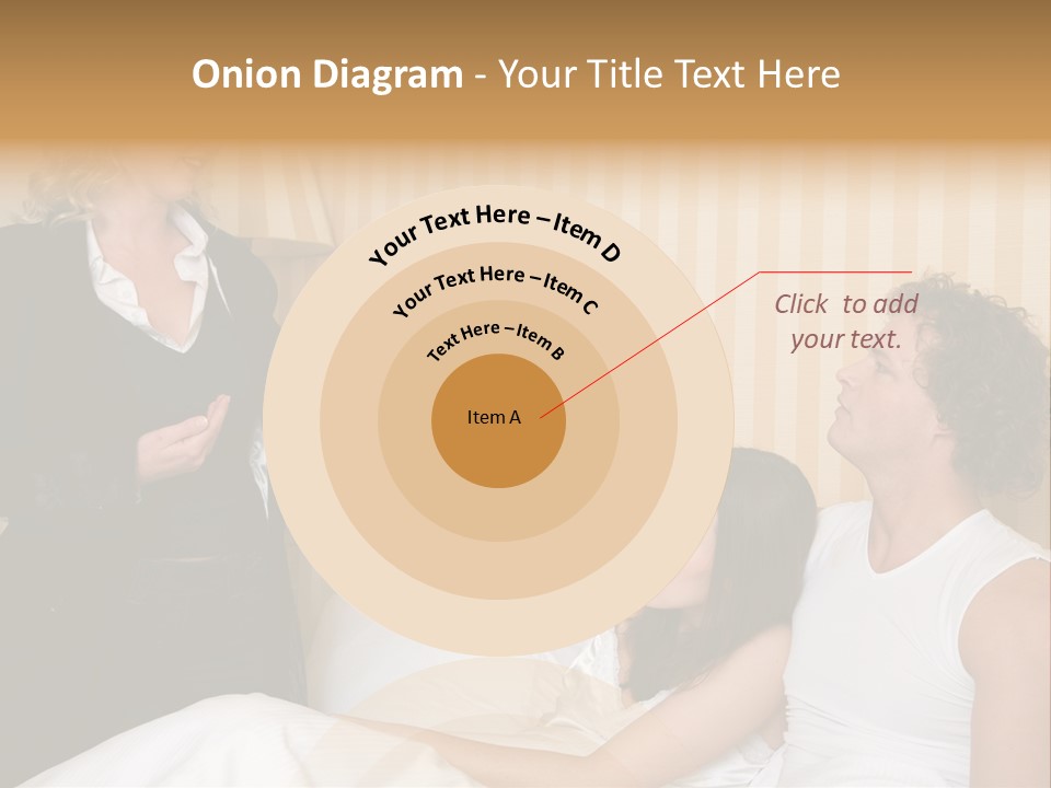 Couple In Bed While An Angry Woman Stand Next To The Bed PowerPoint Template