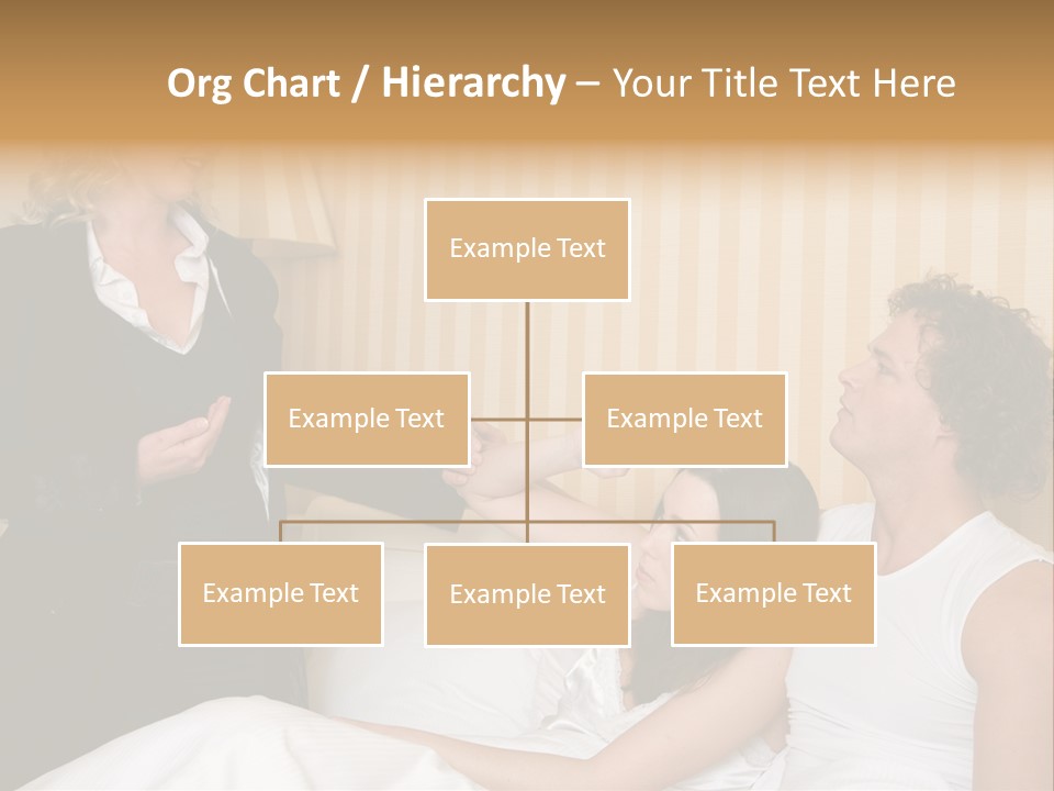 Couple In Bed While An Angry Woman Stand Next To The Bed PowerPoint Template