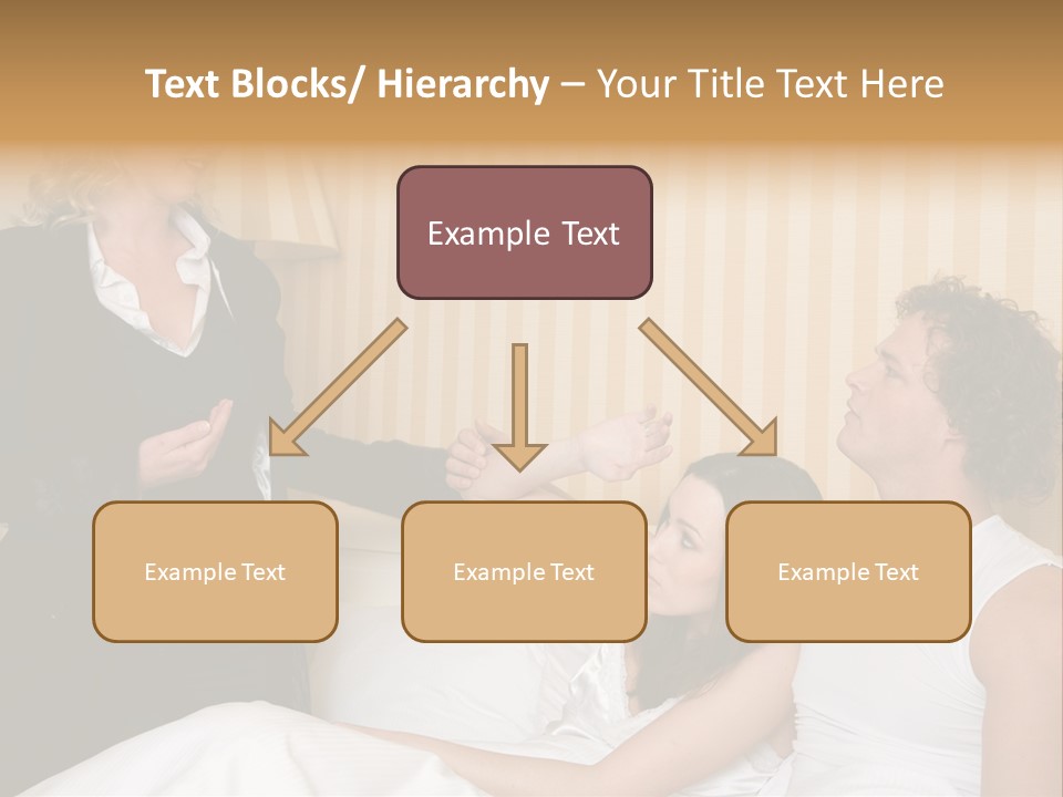 Couple In Bed While An Angry Woman Stand Next To The Bed PowerPoint Template
