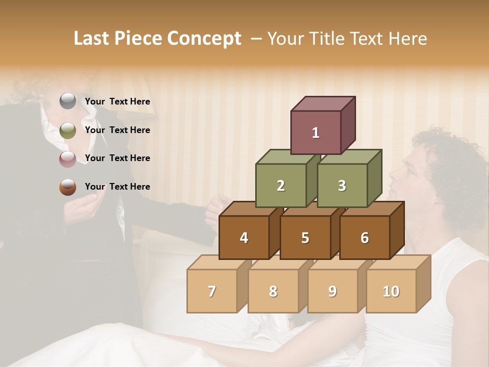 Couple In Bed While An Angry Woman Stand Next To The Bed PowerPoint Template