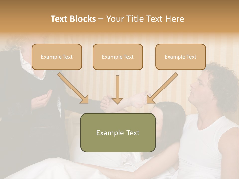 Couple In Bed While An Angry Woman Stand Next To The Bed PowerPoint Template