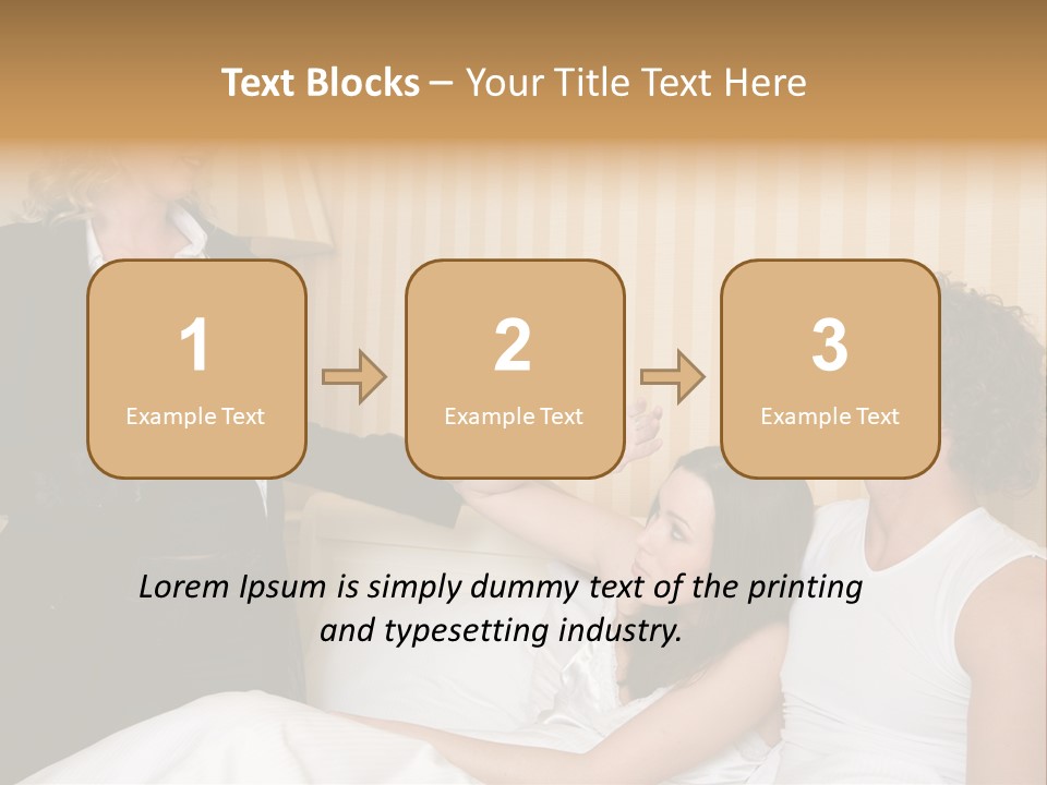 Couple In Bed While An Angry Woman Stand Next To The Bed PowerPoint Template