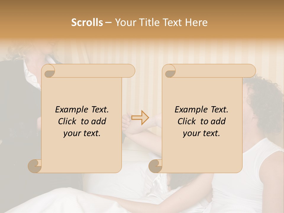 Couple In Bed While An Angry Woman Stand Next To The Bed PowerPoint Template