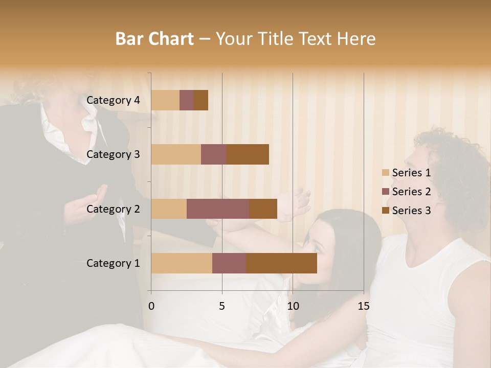 Couple In Bed While An Angry Woman Stand Next To The Bed PowerPoint Template
