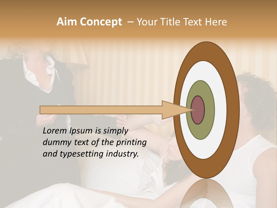 Couple In Bed While An Angry Woman Stand Next To The Bed PowerPoint Template