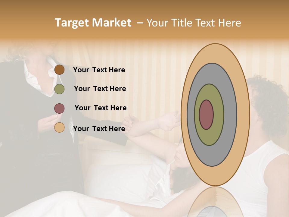 Couple In Bed While An Angry Woman Stand Next To The Bed PowerPoint Template