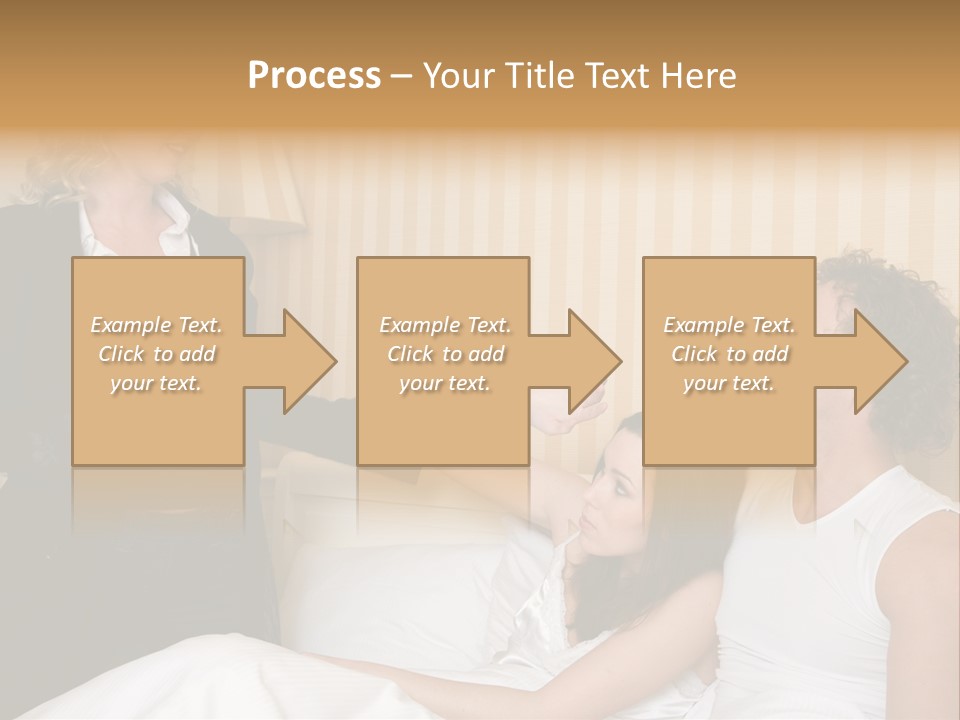 Couple In Bed While An Angry Woman Stand Next To The Bed PowerPoint Template