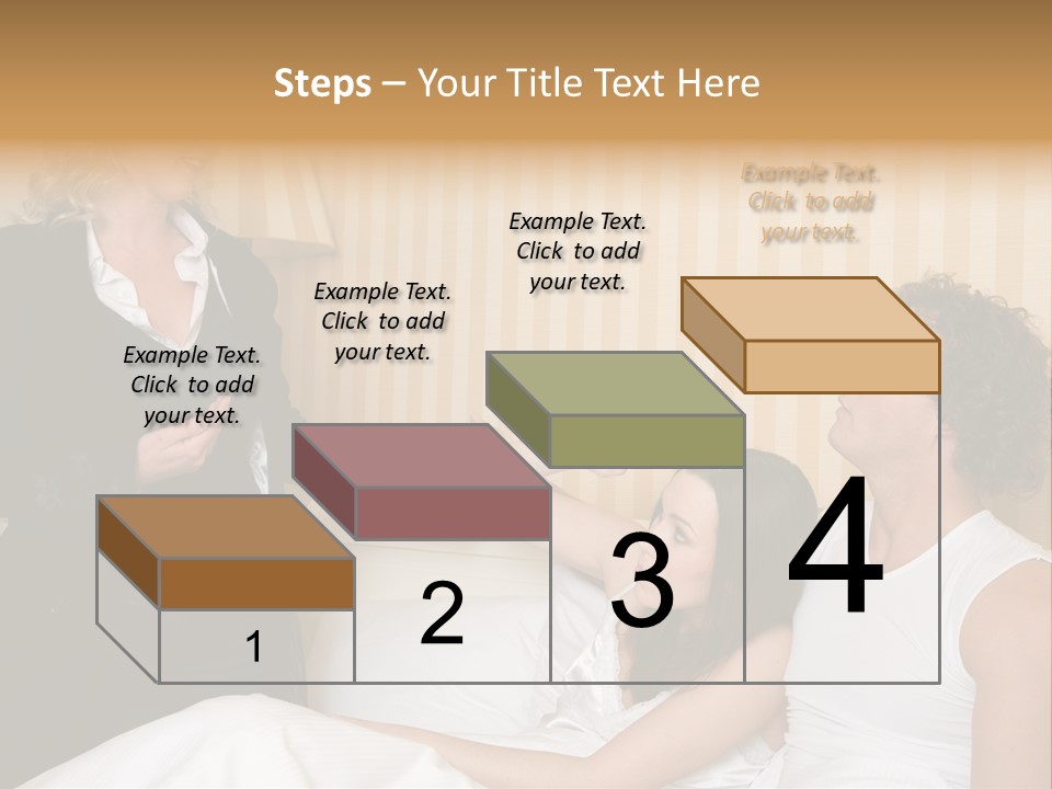Couple In Bed While An Angry Woman Stand Next To The Bed PowerPoint Template
