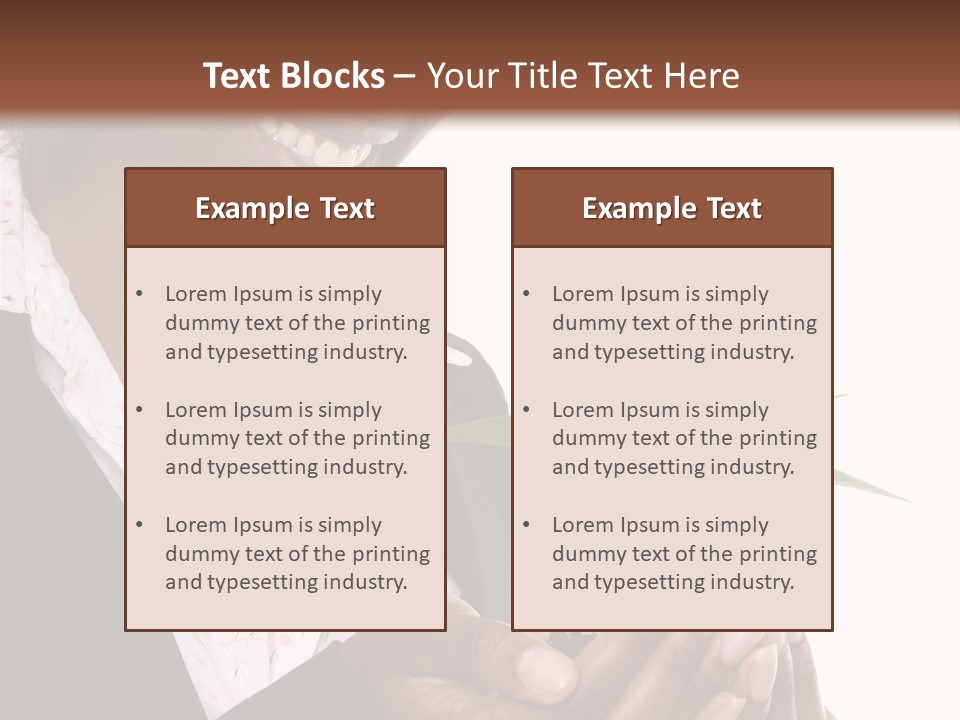 A Pretty Business Woman Holding A Growing Plant PowerPoint Template