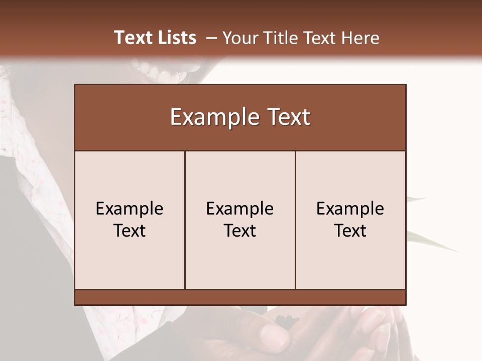 A Pretty Business Woman Holding A Growing Plant PowerPoint Template