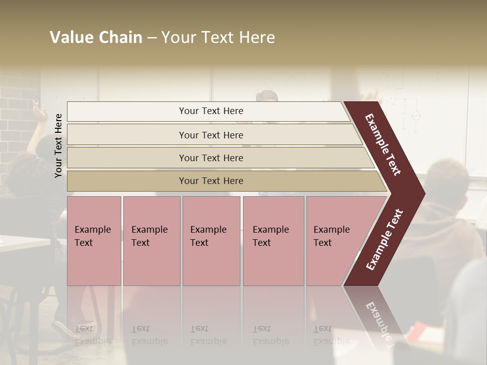 Adult Education Class Raising Hands To Ask Questions. PowerPoint Template